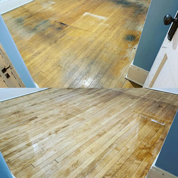 Maple wood floors natural refinish