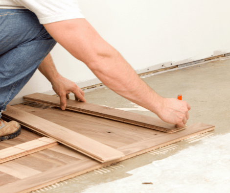 Measuring and installing light wood - Hardwood Floor Installation - Minneapolis, MN - Choice Hardwoods