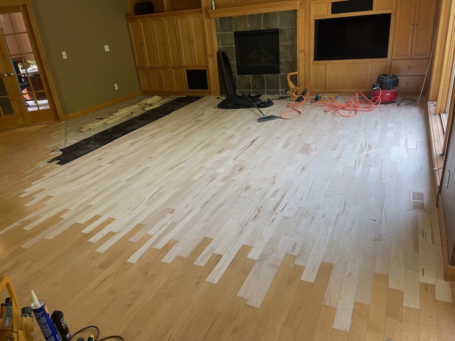 Hardwood Floor Install - Maple Floor Install - Installing wood floors